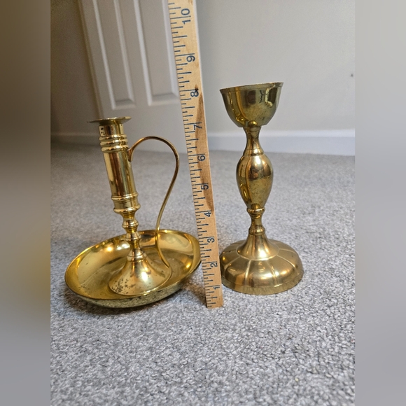 Brass Decor Set of 2 Pieces Vintage - Picture 5 of 10